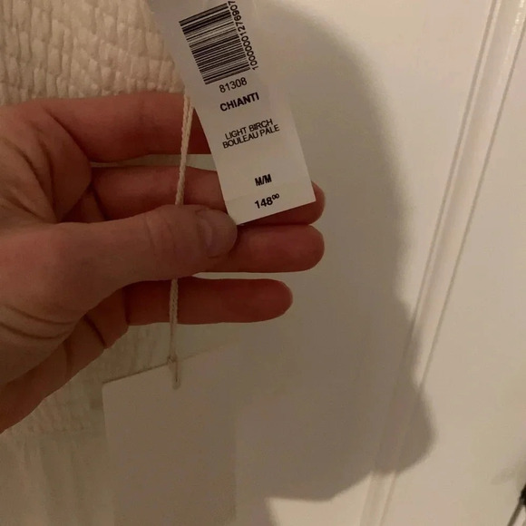 Artizia Wilfred White Romper with Smocked Top Size Medium NWT - Picture 3 of 5